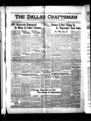 Primary view of object titled 'The Dallas Craftsman (Dallas, Tex.), Vol. 38, No. 38, Ed. 1 Friday, August 12, 1949'.