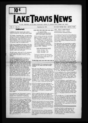 Lake Travis News (Austin, Tex.), Vol. 4, No. 15, Ed. 1 Tuesday, September 26, 1972
