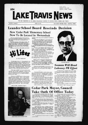 Lake Travis News (Austin, Tex.), Vol. 5, No. 5, Ed. 1 Friday, April 20, 1973
