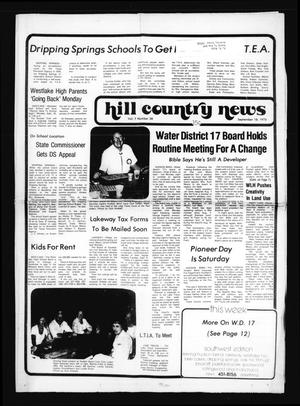 Primary view of object titled 'Hill Country News (Austin, Tex.), Vol. 7, No. 38, Ed. 1 Thursday, September 18, 1975'.