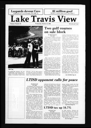 Lake Travis View (Austin, Tex.), Vol. 1, No. 33, Ed. 1 Wednesday, October 15, 1986