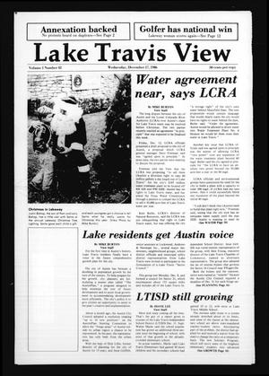 Lake Travis View (Austin, Tex.), Vol. 1, No. 42, Ed. 1 Wednesday, December 17, 1986