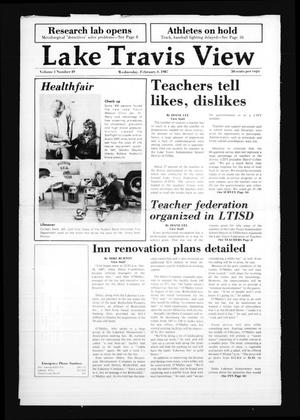 Lake Travis View (Austin, Tex.), Vol. 1, No. 49, Ed. 1 Wednesday, February 4, 1987