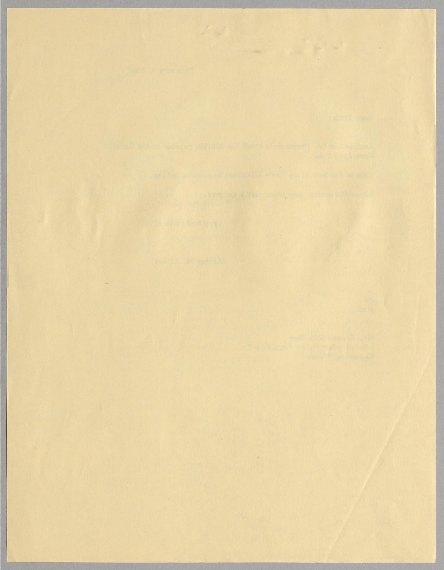 [Letter from Arthur M. Alpert to Edward Schreiber, February 9, 1966]
                                                
                                                    [Sequence #]: 2 of 2
                                                