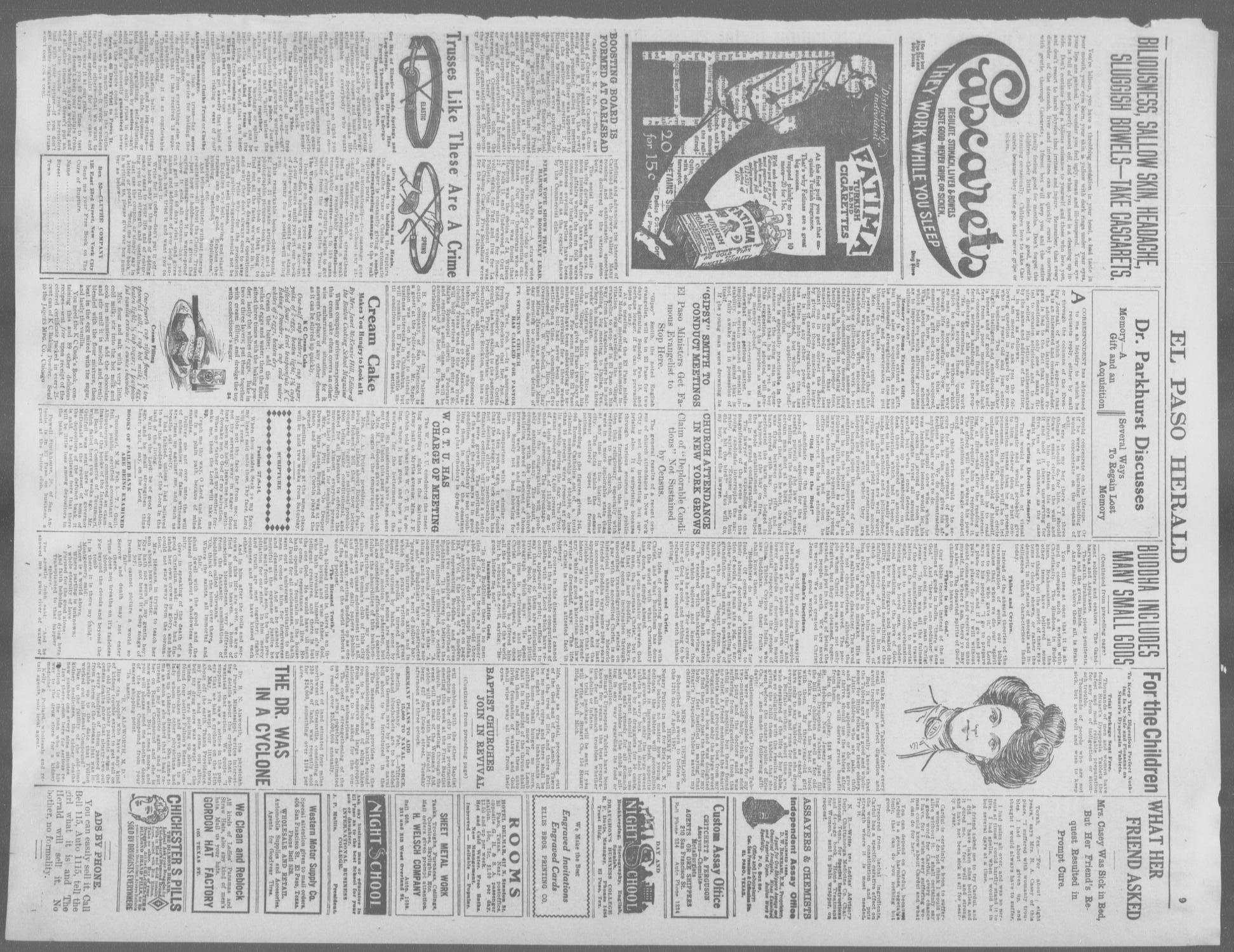 El Paso Herald (El Paso, Tex.), Ed. 1, Monday, February 5, 1912
                                                
                                                    [Sequence #]: 9 of 12
                                                