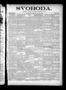 Newspaper: Svoboda. (La Grange, Tex.), Vol. 14, No. 36, Ed. 1 Thursday, Septembe…