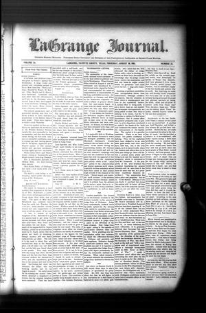 Primary view of object titled 'La Grange Journal. (La Grange, Tex.), Vol. 24, No. 34, Ed. 1 Thursday, August 20, 1903'.