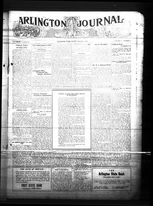 Primary view of object titled 'Arlington Journal (Arlington, Tex.), Vol. 25, No. 3, Ed. 1 Friday, January 9, 1920'.