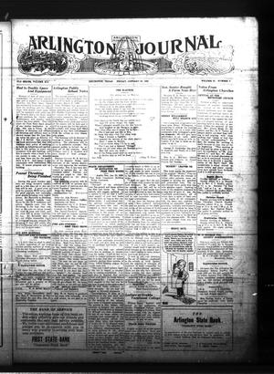 Primary view of object titled 'Arlington Journal (Arlington, Tex.), Vol. 25, No. 8, Ed. 1 Friday, January 30, 1920'.