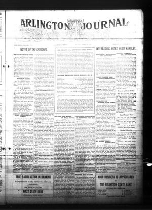 Primary view of object titled 'Arlington Journal (Arlington, Tex.), Vol. 25, No. 32, Ed. 1 Friday, April 23, 1920'.