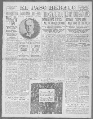 Primary view of object titled 'El Paso Herald (El Paso, Tex.), Ed. 1, Thursday, October 31, 1912'.
