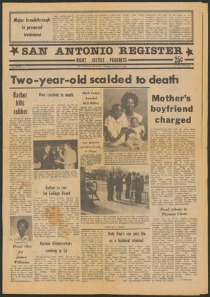 Primary view of object titled 'San Antonio Register (San Antonio, Tex.), Vol. 50, No. 41, Ed. 1 Thursday, January 21, 1982'.