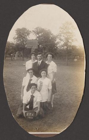 Primary view of object titled '[Charles W. Froh with Members of the John Tarleton College Women's Basketball Team]'.