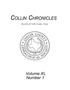 Journal/Magazine/Newsletter: Collin Chronicles, Volume 40, Number 1, 2019/2020