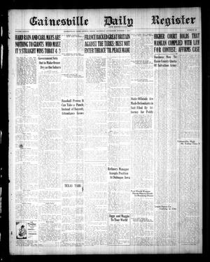 Primary view of object titled 'Gainesville Daily Register and Messenger (Gainesville, Tex.), Vol. 38, No. 267, Ed. 1 Saturday, October 7, 1922'.