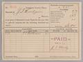 Thumbnail image of item number 1 in: '[Receipt for Taxes Paid by J. J. Hudgins, March 1897]'.