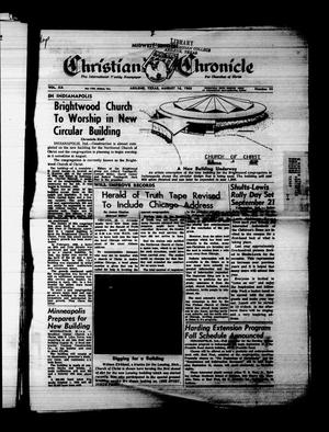 Primary view of Christian Chronicle (Abilene, Tex.), Vol. 20, No. 44, Ed. 1 Friday, August 16, 1963