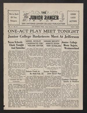 Primary view of object titled 'The Junior Ranger (San Antonio, Tex.), Vol. 9, No. 18, Ed. 1 Friday, February 16, 1934'.