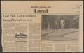 Thumbnail image of item number 2 in: '[Clipping: Last Oak Lawn settlers brought controversy]'.