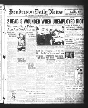 Primary view of object titled 'Henderson Daily News (Henderson, Tex.), Vol. 5, No. 14, Ed. 1 Thursday, April 4, 1935'.