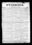 Newspaper: Svoboda. (La Grange, Tex.), Vol. 21, No. 1, Ed. 1 Thursday, January 4…