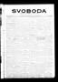 Newspaper: Svoboda (La Grange, Tex.), Vol. 32, No. 16, Ed. 1 Thursday, April 19,…