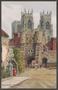 Primary view of [Postcard of Bootham Bar & Minster in York]