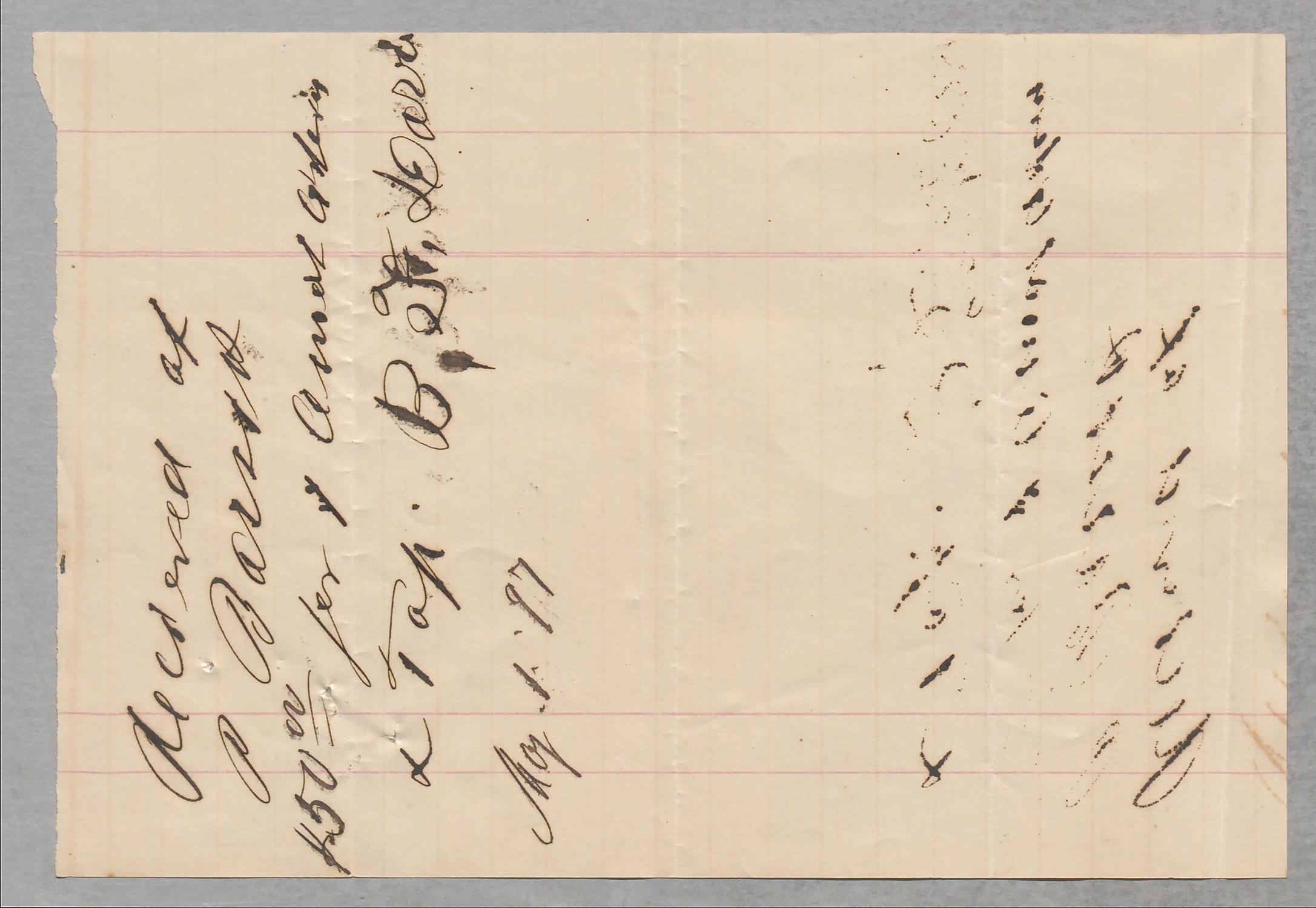 [Receipt for Balance Paid to J. M. Taylor, April 1897]
                                                
                                                    [Sequence #]: 3 of 6
                                                