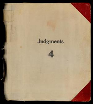 Primary view of object titled 'Travis County Clerk Records: Abstracts of Judgment Record 4'.