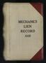 Book: Travis County Deed Records: Deed Record 449 - Mechanics Liens