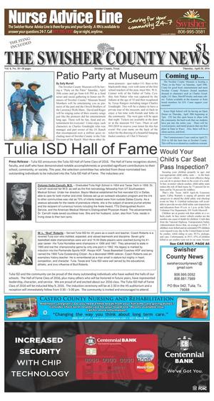 Primary view of object titled 'The Swisher County News (Tulia, Tex.), Vol. 8, No. 18, Ed. 1 Thursday, April 28, 2016'.