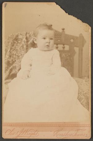 Primary view of object titled '[Photograph of a Baby in a Long Dress]'.