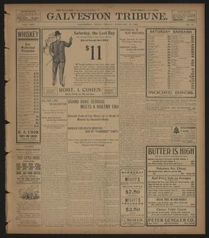 Primary view of object titled 'Galveston Tribune. (Galveston, Tex.), Vol. 25, No. 73, Ed. 1 Friday, February 17, 1905'.