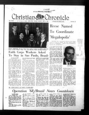 Primary view of object titled 'Christian Chronicle (Abilene, Tex.), Vol. 24, No. 13, Ed. 1 Friday, January 6, 1967'.
