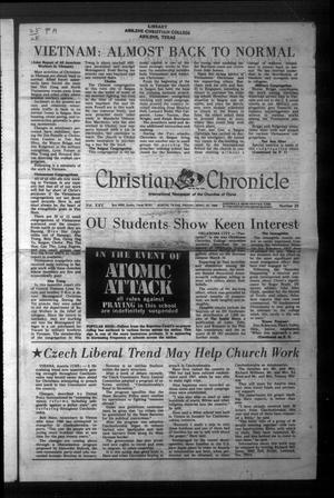 Primary view of object titled 'Christian Chronicle (Austin, Tex.), Vol. 25, No. 28, Ed. 1 Friday, April 19, 1968'.