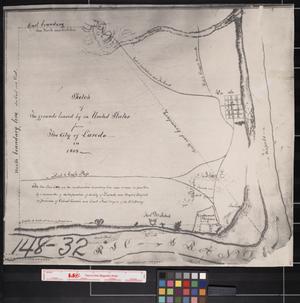 Primary view of object titled '[1853 boundaries of the City of Laredo]'.