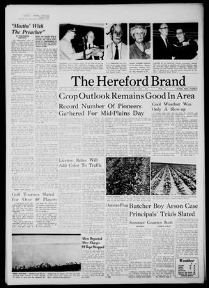Primary view of object titled 'The Hereford Brand (Hereford, Tex.), Vol. 66, No. 22, Ed. 1 Thursday, June 1, 1967'.