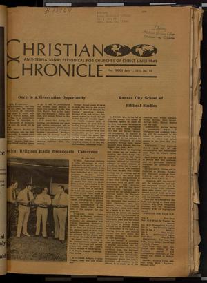 Primary view of object titled 'Christian Chronicle (Nashville, Tenn.), Vol. 32, No. 12, Ed. 1 Tuesday, July 1, 1975'.