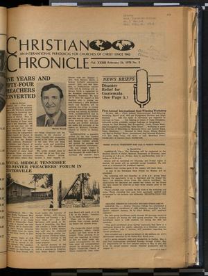 Primary view of Christian Chronicle (Nashville, Tenn.), Vol. 33, No. 3, Ed. 1 Tuesday, February 24, 1976