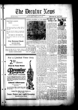 The Decatur News (Decatur, Tex.), Vol. 46, No. 12, Ed. 1 Friday, September 17, 1926