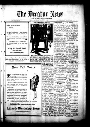 The Decatur News (Decatur, Tex.), Vol. 46, No. 14, Ed. 1 Friday, October 1, 1926