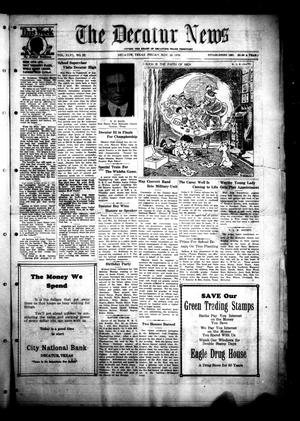 The Decatur News (Decatur, Tex.), Vol. 46, No. 22, Ed. 1 Friday, November 26, 1926