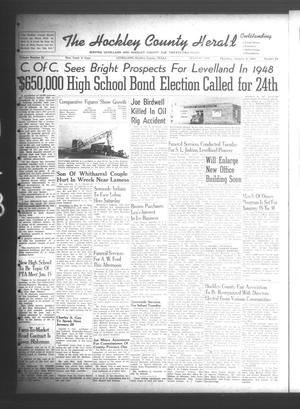 Primary view of object titled 'The Hockley County Herald (Levelland, Tex.), Vol. 23, No. 24, Ed. 1 Thursday, January 8, 1948'.