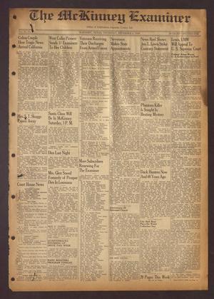 Primary view of object titled 'The McKinney Examiner (McKinney, Tex.), Vol. 61, No. 8, Ed. 1 Thursday, December 5, 1946'.