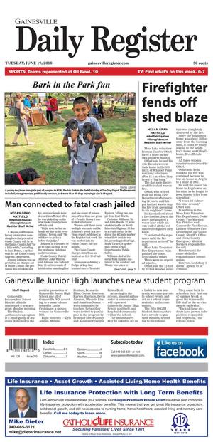 Primary view of Gainesville Daily Register (Gainesville, Tex.), Vol. 128, No. 205, Ed. 1 Tuesday, June 19, 2018