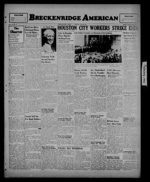Primary view of object titled 'Breckenridge American (Breckenridge, Tex.), Vol. 26, No. 42, Ed. 1 Tuesday, February 26, 1946'.