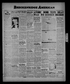 Primary view of object titled 'Breckenridge American (Breckenridge, Tex.), Vol. 26, No. 64, Ed. 1 Sunday, March 24, 1946'.
