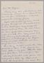 Primary view of [Handwritten Letter from Joseph Plaskas to D. W. Kempner, April 19, 1952]
