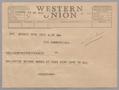Letter: [Telegram from Dan and Jeane Kempner, August 12, 1953]