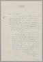 Letter: [Handwritten letter from I. H. Kempner, Jr. to Daniel W. Kempner, Mar…